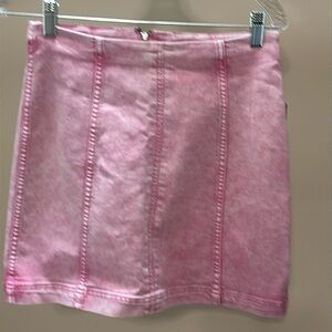 NWT Free People mini skirt hot washed pink